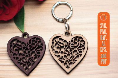 Laser Cut Valentine Keychain SVG bundle SVG MD JOYNAL ABDIN 