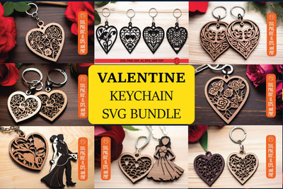 Laser Cut Valentine Keychain SVG mega bundle SVG MD JOYNAL ABDIN 