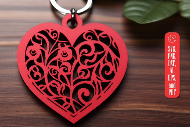 Laser Cut Valentine Keychain SVG SVG MD JOYNAL ABDIN 