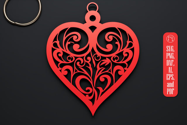 Laser Cut Valentine Keychain SVG SVG MD JOYNAL ABDIN 