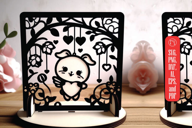 Laser Cut Valentine Stand Decor SVG SVG MD JOYNAL ABDIN 