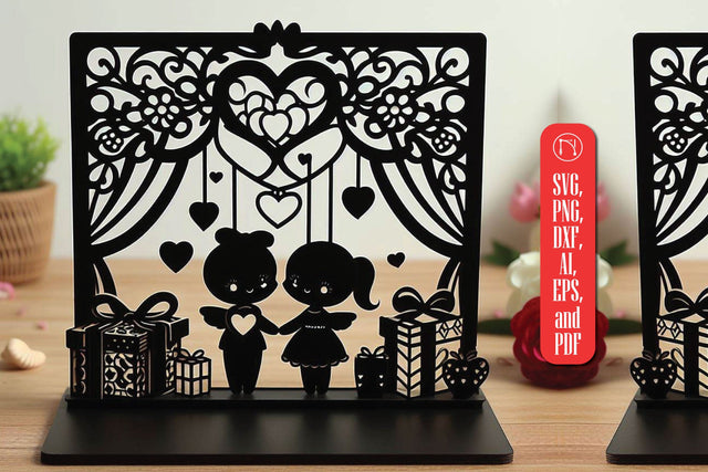 Laser Cut Valentine Stand Decor SVG SVG MD JOYNAL ABDIN 