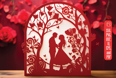 Laser Cut Valentine Stand SVG SVG MD JOYNAL ABDIN 