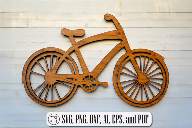 Laser-cut Wall Panel Bicycle Cut File SVG MD JOYNAL ABDIN 