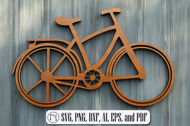 Laser-cut Wall Panel Bicycle Cut File SVG MD JOYNAL ABDIN 