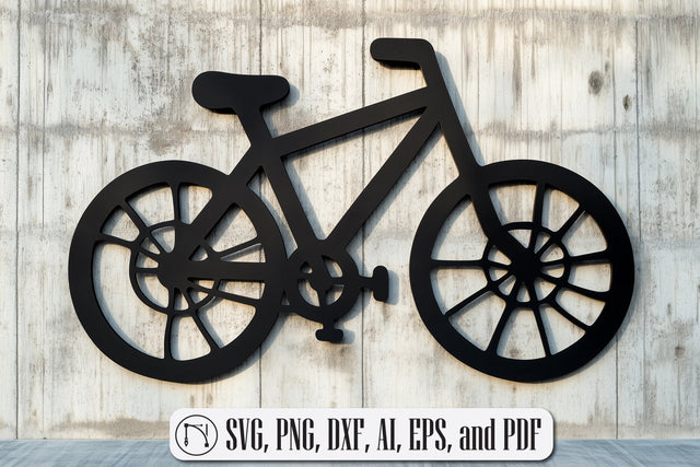 Laser-cut Wall Panel Bicycle Cut File SVG MD JOYNAL ABDIN 