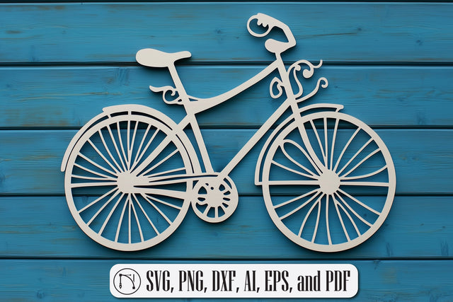 Laser-cut Wall Panel Bicycle Cut File SVG MD JOYNAL ABDIN 