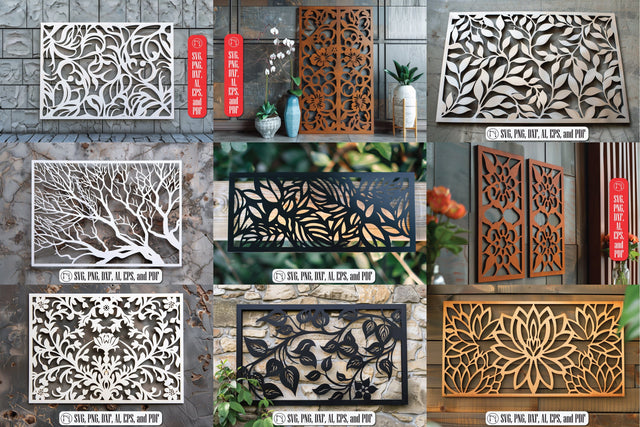 Laser Cut Wall Panel SVG Bundle SVG MD JOYNAL ABDIN 