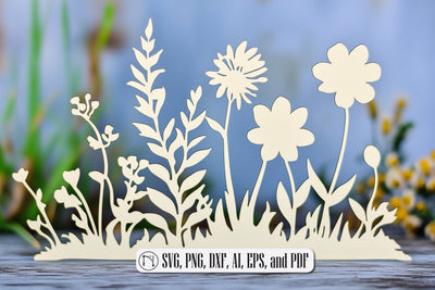 Laser Cut Wildflower SVG Cut File SVG MD JOYNAL ABDIN 