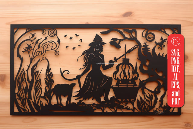 Laser cut Witchcraft SVG cut file SVG MD JOYNAL ABDIN 