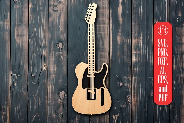 Laser Cut Wood Guitar SVG cut file SVG MD JOYNAL ABDIN 