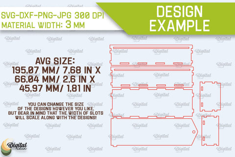 Laser Cut Wooden Kids Pencil Boxes Bundle. School Pencil Cases SVG SVG Evgenyia Guschina 