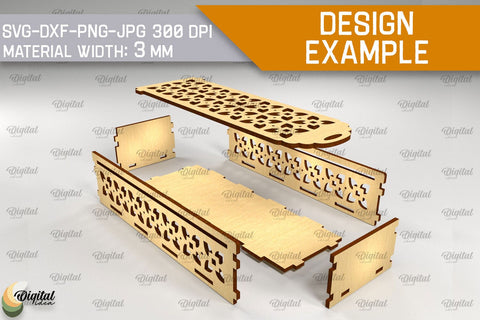 Laser Cut Wooden Pencil Box Bundle. Laser Pencil Case SVG SVG Evgenyia Guschina 
