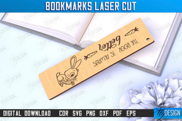 Laser-Engraved Bookmark | Book Lover | Book Marker | Page Holder | CNC File SVG Fly Design 