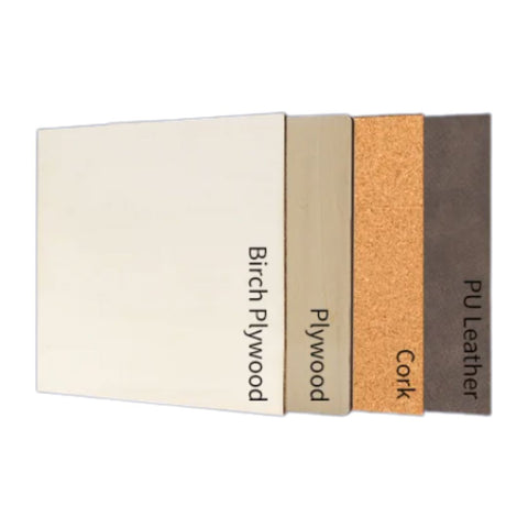 Laser Engraving Sample Pack, Mixed Blanks for Testing & Custom Projects Physical Craft Express 