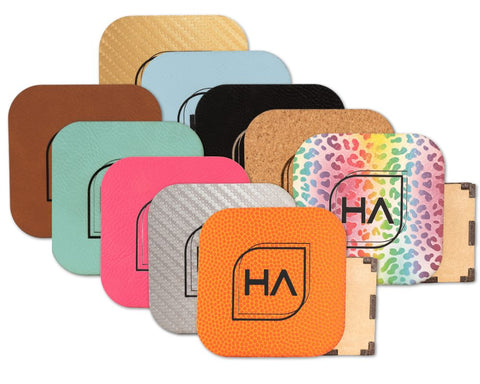 Laser-Ready Leatherette Sheet for Engraving and Cutting | 12 x 24in Single Sheet [More Colors] Physical Houston Acrylic 