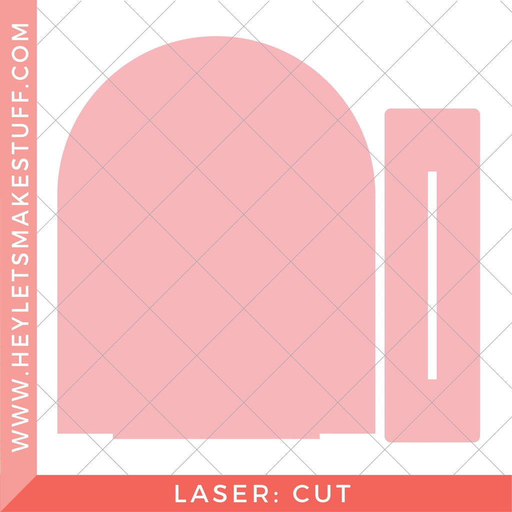 Laser Simple Standing Sign - So Fontsy