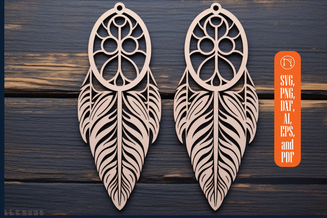Lasercut Feather Dream Catcher SVG Bundle SVG MD JOYNAL ABDIN 