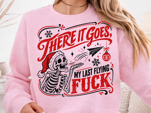 Last Flying Fuck Christmas Skeleton PNG SVG DesignDestine 