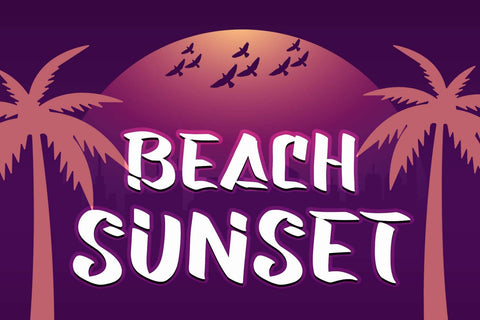 Last Miami Font Prasetya Letter 