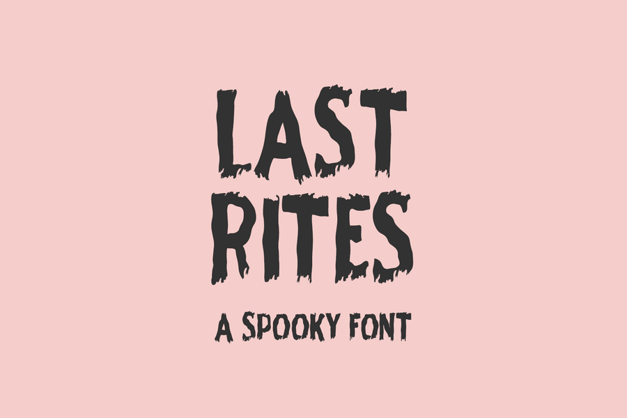 Last Rites Display Font