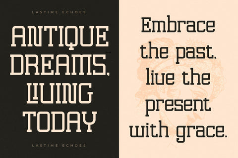 Lastime Echoes - Display Slab Serif Font Letterena Studios 