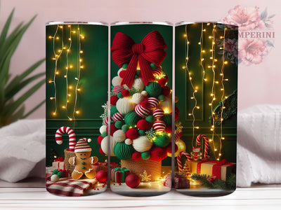 Latch Hook Christmas Tree Tumbler, Christmas Tree Knit Wrap, Cozy Holiday Sublimation Design, Handmade Yarn Cup, 20Oz Skinny Tumbler Wrap, Festive Knit Christmas Mug, Rustic Holiday Design Sublimation Li Zamperini 