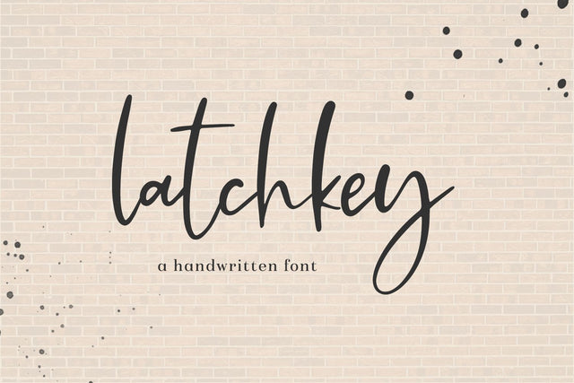 Latchkey Script Font Beck McCormick 