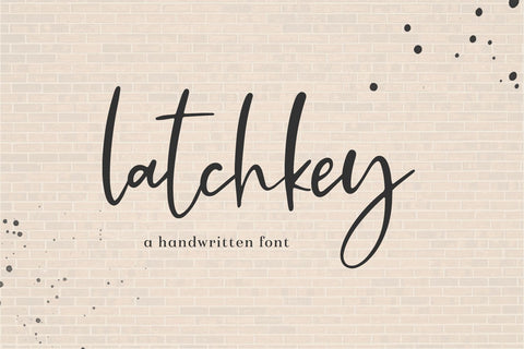 Latchkey Script Font Beck McCormick 