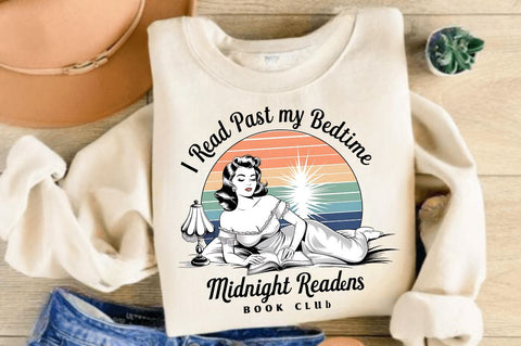 Late Night Reader PNG, Book Club PNG Sublimation Design Sublimation Regulrcrative 