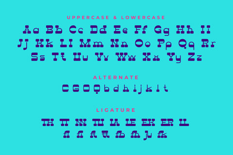 Lathier - Display Font Font twinletter 
