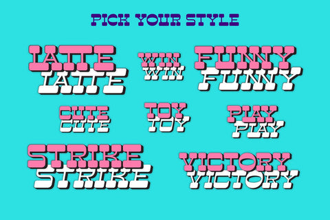 Lathier - Display Font Font twinletter 