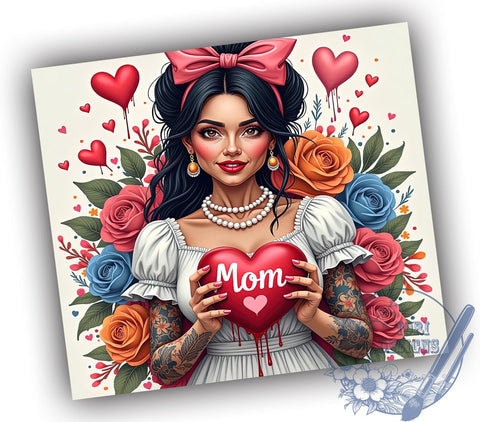 Latina Mom, Mother's Day, Tumbler Wrap, Sublimation Design, 20oz Tumbler, Gift for Mom, Digital Download Sublimation ToriDesigns 