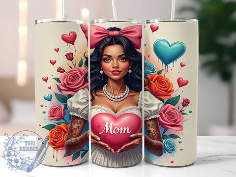 Latina Mom, Mother's Day, Tumbler Wrap, Sublimation Design, 20oz Tumbler, Gift for Mom, Digital Download Sublimation ToriDesigns 