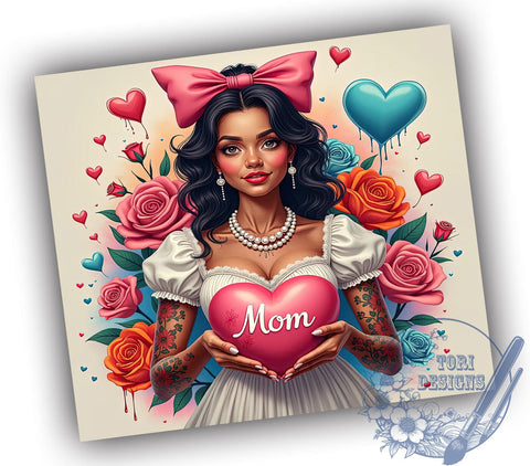 Latina Mom, Mother's Day, Tumbler Wrap, Sublimation Design, 20oz Tumbler, Gift for Mom, Digital Download Sublimation ToriDesigns 