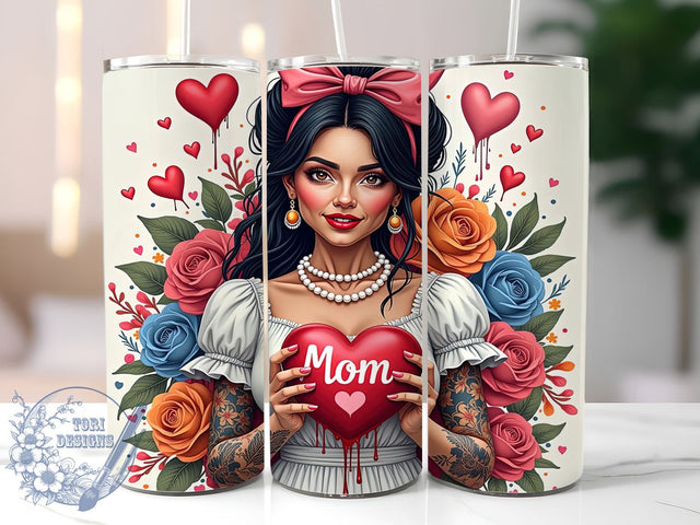 Latina Mom, Mother's Day, Tumbler Wrap, Sublimation Design, 20oz Tumbler, Gift for Mom, Digital Download Sublimation ToriDesigns 
