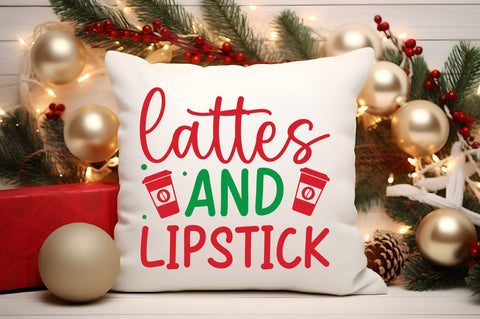 lattes and lipstick SVG Design SVG Regulrcrative 