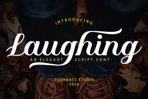 Laughing Font love script 