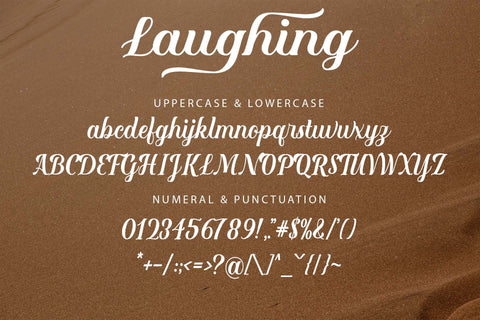 Laughing Font love script 