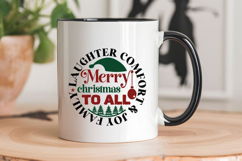 Laughter comfort & joy family merry christmas to all SVG Angelina750 