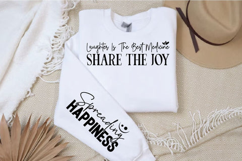 Laughter is the Best Medicine Share the Joy Sleeve SVG Design SVG Designangry 