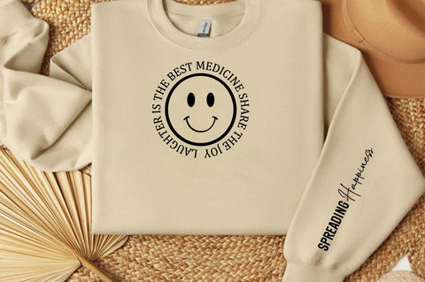 Laughter is the Best Medicine Share the Joy Sleeve SVG Design SVG Designangry 