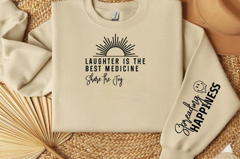Laughter is the Best Medicine Share the Joy Sleeve SVG Design SVG Designangry 