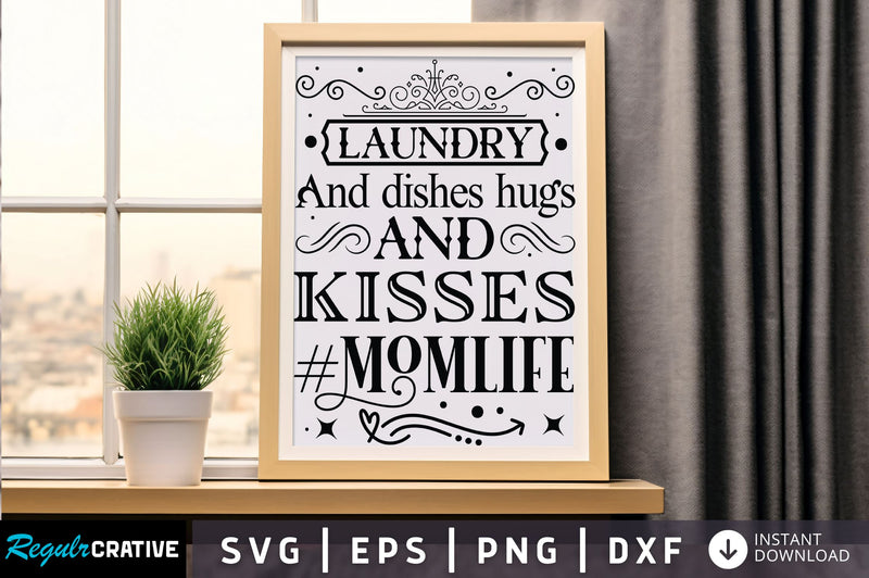 Laundry and dishes hugs and Svg Design SVG Regulrcrative 