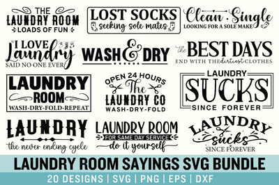 Laundry Room Sayings SVG Bundle SVG Designangry 