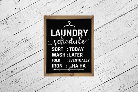 Laundry Schedule Room Sayings Sign SVG SVG CraftLabSVG 