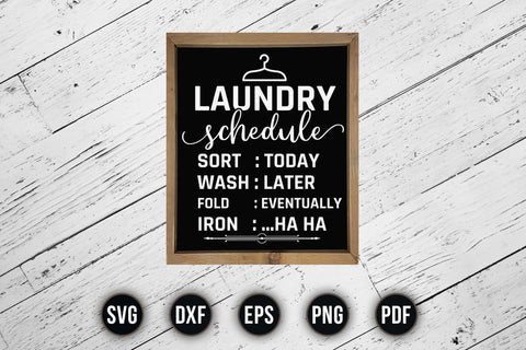 Laundry Schedule Room Sayings Sign SVG SVG CraftLabSVG 