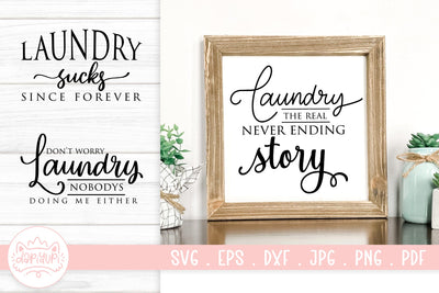 Laundry Sign SVG Cut File SVG dapiyupi store 