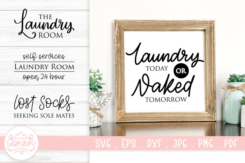 Laundry Sign SVG Cut File SVG dapiyupi store 