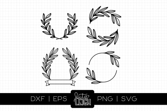 Laurel Leaves SVG Kitaleigh 